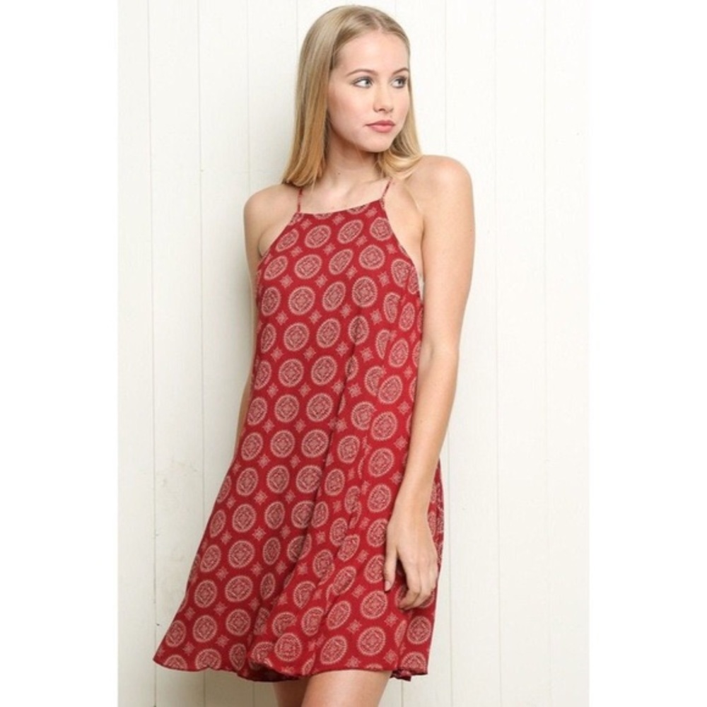 Brandy Melville Red Abigail Dress